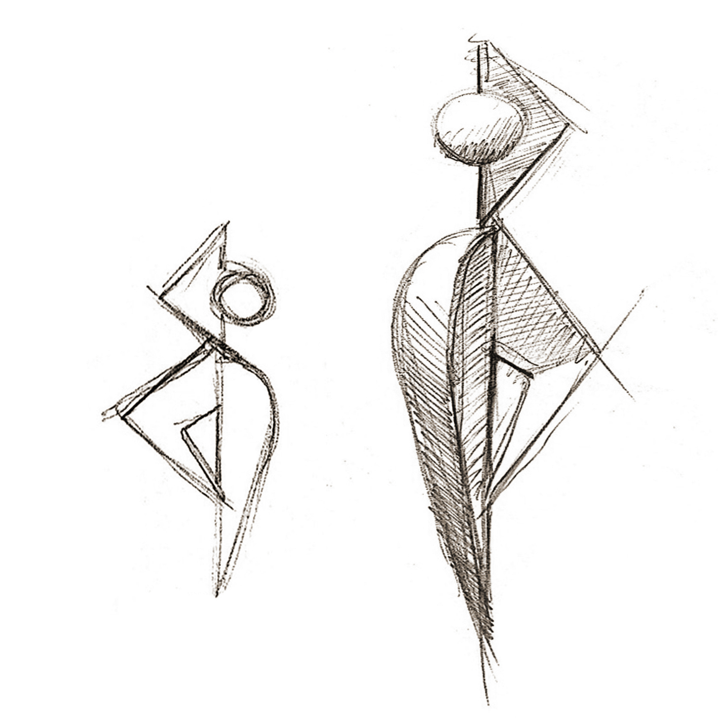 Sergio Franceschini - Artiste Sculpteur - Rue Moinon - Paris - Angled Torso - Terre - Metal - Bois - Harlekin - 1