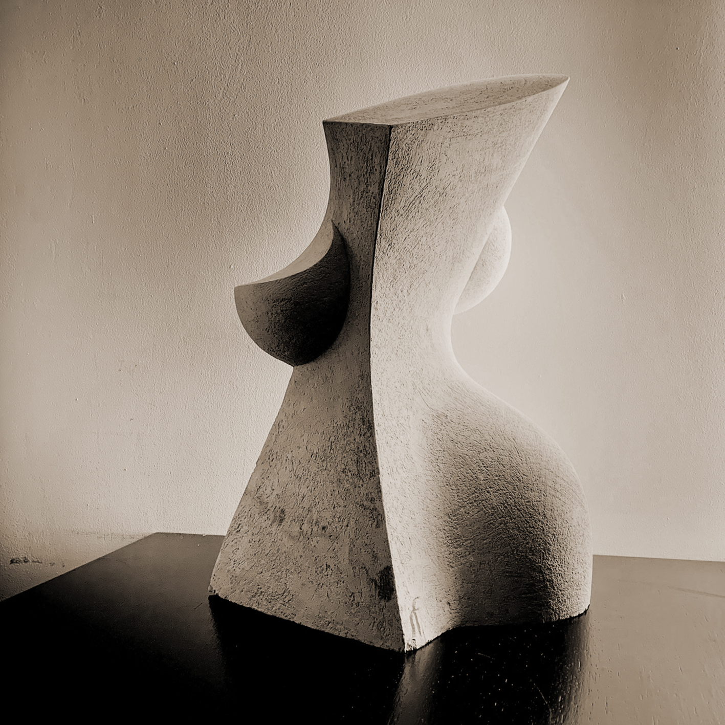Sergio Franceschini - Artiste Sculpteur - Rue Moinon - Paris - Buste - Terre