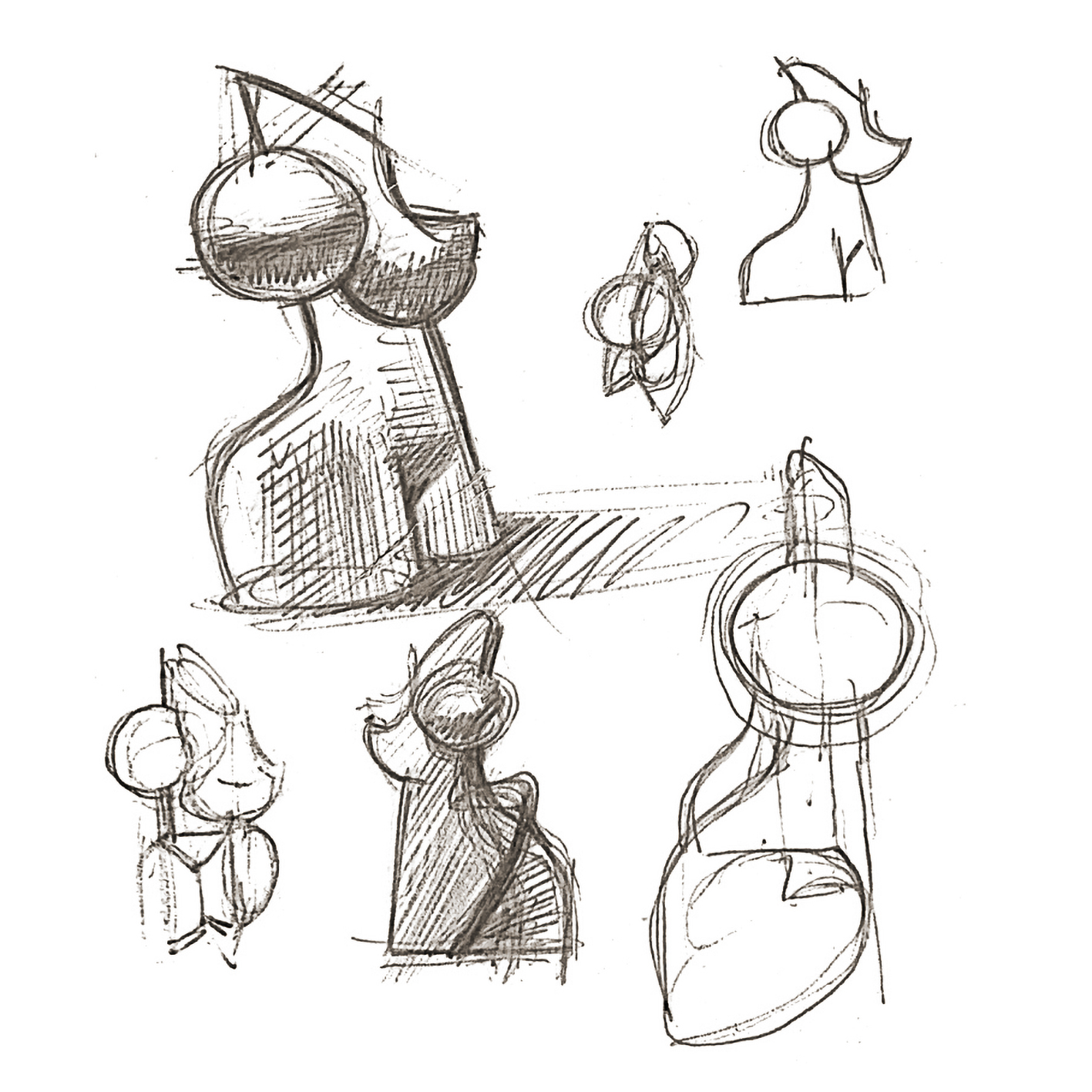 Sergio Franceschini - Artiste Sculpteur - Rue Moinon - Paris - Buste - Terre